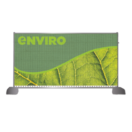 UK green heras fence banners