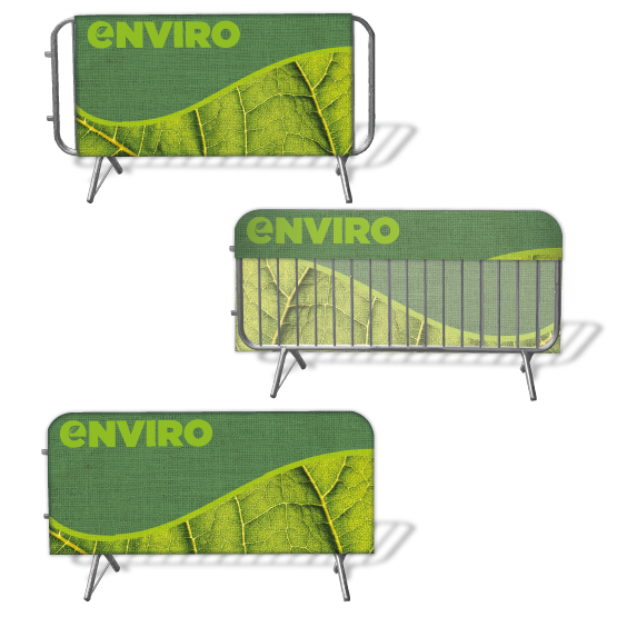 Green Crowd Barrier Covers
